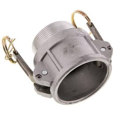 Camlock DN 50 (2'') Koppeling AluminiumR 2'' met buitendraad Type B MIL-C-27487