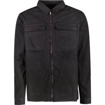 Cars Jeans Ronzo Shirt Zip Twill Gmd Black Size: S | Long-Sleeved T-Shirts Outlet | Heren | Zwart