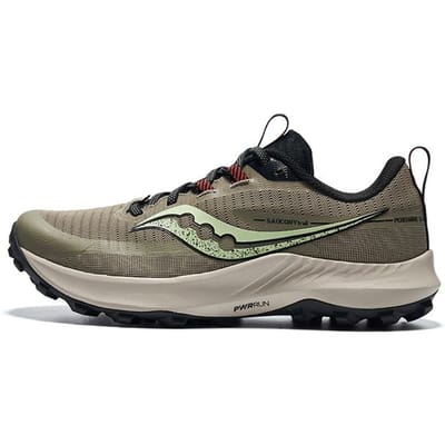 Saucony Peregrine 13 Casual Comfortabel Veelzijdig Antislip Laag Uitgesneden Hardloopschoenen Heren sneaker Koffie Zwart S20838-31 40 gray