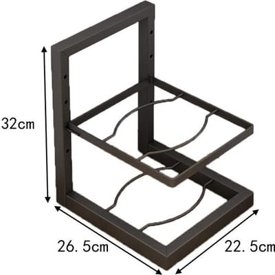 Le support à casseroles est spécialement conçu pour ranger les casseroles et les ustensiles. Étagère de Rangement de Cuisine en Acier Inoxydable, Étagère Ménagère Multicouche pour Évier, Fournitures de Cuisine bilayer gray
