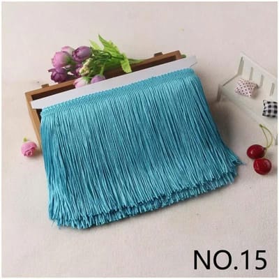 10M 10-30cm Meetee Franje Kwastjes Franjes voor Tassen Decoratieve Afwerkingen Franjes voor Gordijnen Kleding Kant Lint Stof Accessoires 10cm