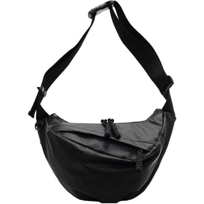 Nieuwe Mode Commuter Schoudertas Casual Veelzijdige Dumplingtas Effen Kleur Lichtgewicht Grote Capaciteit PU Crossbody Tas large black
