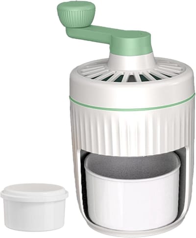 Handmatige ijssnijder - IJsscheermachine, draagbare Crushed Ice Machine | Ice Crusher | Kleine Machine voor gemalen ijs | Crushed Ice Crusher met zwengel