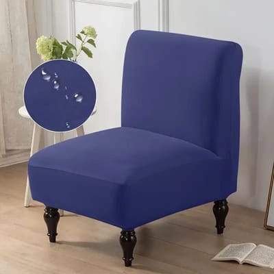 1 stuk Elastische Armloze Stoelhoezen Stretch Verwijderbare Accentstoel Slipcovers Effen Kleur Enkele Stoel Zithoezen voor Thuis el