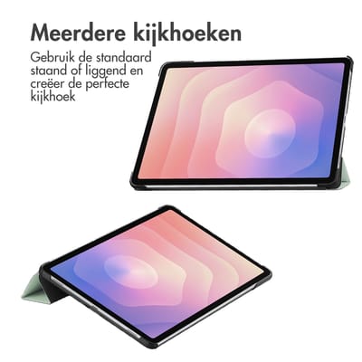 imoshion Tablet Hoes - Geschikt voor Samsung Galaxy Tab S11 - Trifold Bookcase - Lichtgroen