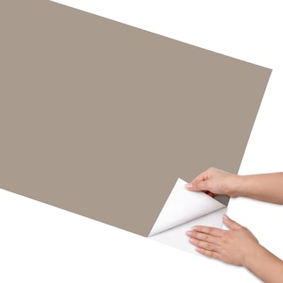 Coloray Meubel Wrap Folie - Bruin Meubelfolie - 65x130 cm - Plakfolie Meubels Pastel lichtbruin - Decoratiefolie Zelfklevend - Minimalist Meubelfolie - Meubelfolie Zelfklevend - Badkamer decoratie - Achtergronden en patronen