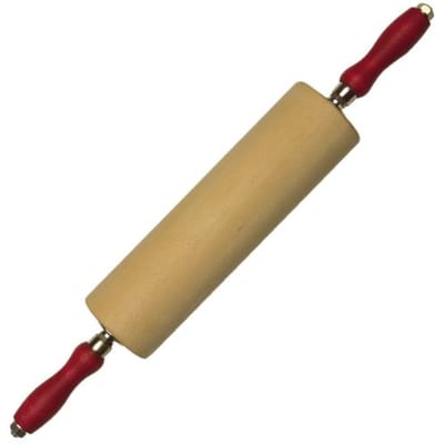 Professionele deegroller met kogellagers - Robuust beukenhout, Ø 8 cm, 30 cm werkbreedte voor professioneel bakken