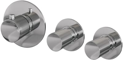 Brauer Chrome Carving - Inbouwthermostaat en - Inbouwthermostaat - In/afbouwdelen - Chroom