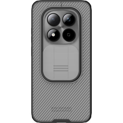 Nillkin CamShield Hoesje Geschikt voor Xiaomi Redmi Note 15 Pro 5G - Back Cover met Camera Slider - Extra Camera Bescherming - Transparant Zwart