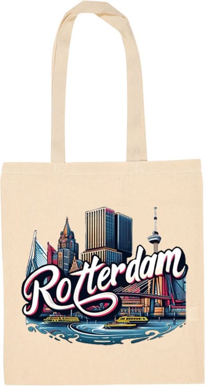 Canvas tas - Boten Rotterdam - katoenen tas - schoudertas dames - tassen dames - schoudertassen