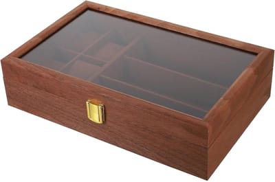 Houten Sieradenkist - Opbergdoos Organizer - Sieraden Opbergen - Grote Capaciteit - 300 Gram - Bruin