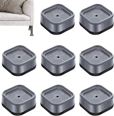 Solidchoice - Set van 8 Stapelbare Meubelverhogers met Antislip Textuur
