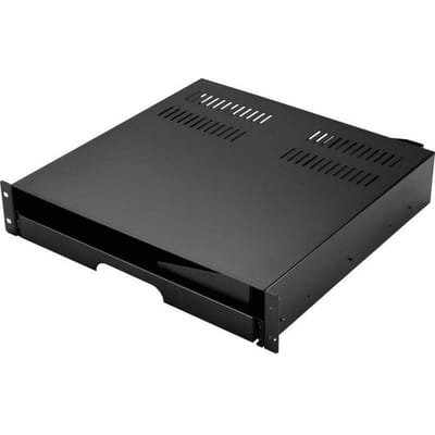 Renkforce RF-7112620 19 inch Schuiflade voor patchkast 2 HE Uittrekbaar Geschikt voor kastdiepte: vanaf 500 mm Zwart