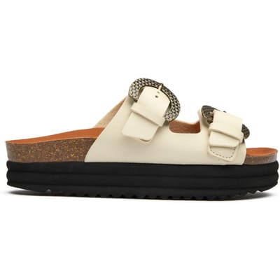V.gan Vegan Pruimen Voetbed Reptiel Sandalen