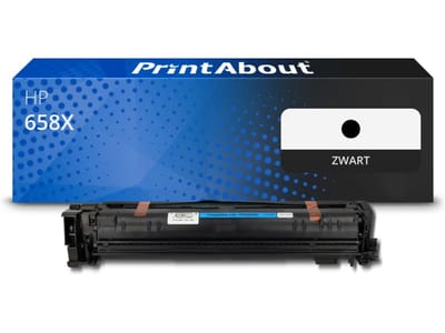 PrintAbout huismerk Toner 658X (W2000X) Zwart Hoge capaciteit Geschikt voor HP