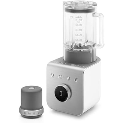 SMEG BLC02WHMEU High Performance Blender - Vacuümblender incl. Vacuümpomp - 1400W - 1,5L Tritan Renew Kan - 9 Snelheden - Ice Crush & Smoothie Programma's - Collezione - Mat Wit