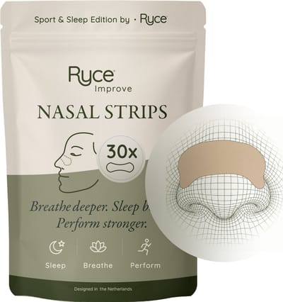 Ryce® Neusstrips - 30 stuks - Pleisters - Spreiders - Anti snurken - Sport - Huidskleur