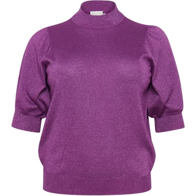 Kaffe Curve KCregittamTurtleneck Dames Top -Gloxinia