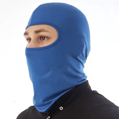 Blauwe bivakmuts - Motormuts - Skimuts - Motormasker - Skimasker - Wintermuts - Gezichtsbedekking tegen kou - Blauw - One size - CHPN