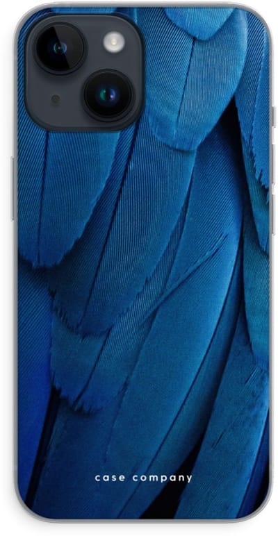 Case Company® - Hoesje geschikt voor iPhone 14 hoesje - Pauw - Soft Cover Telefoonhoesje - Bescherming aan alle Kanten en Schermrand