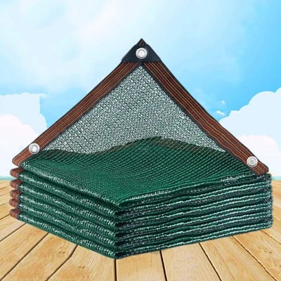 Schaduwdoek Tuin - Schaduwgaas Zonnedoek - Zon Weren - 55% Schaduwpercentage - 3x7m - Donkergroen