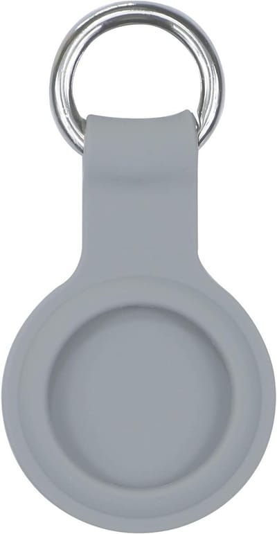 Dunne en Lichtgewicht Silicone Hoes voor AirTag - Beschermende Anti-Kras Case in Grijs voor 2021 AirTags