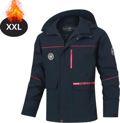Nivard Windjas Voor Heren - Parka - Lente & Herfst - Jas - Volwassen - Windjack - Windbreaker - Outdoor - Buiten - Blauw - Maat XXL