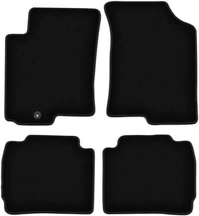 BASIC zwarte veloursmatten voor: Hyundai Accent MC hatchback, sedan (2005-2011)