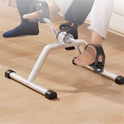 Mini Fiets Trainer - Onder Desk Fiets - Actief Blijven - Verstelbare Weerstand - 20 cm Hoog - Zwart