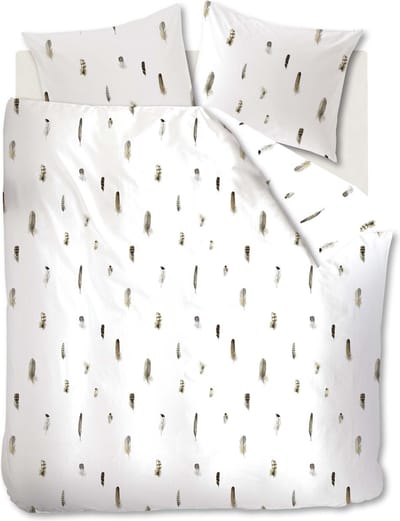 Marjolein Bastin Veder - dekbedovertrek - tweepersoons - 200x200/220 - Naturel