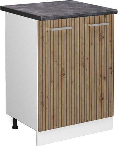 Vicco R-Line Keukenonderkast – 60 cm, WB Antraciet Artisanaal eiken