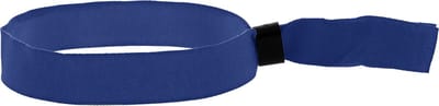Polsbandjes - Festival Bandjes - Textiel - Geweven - Blauw met zwarte plastic schuifsluiting - 50 stuks