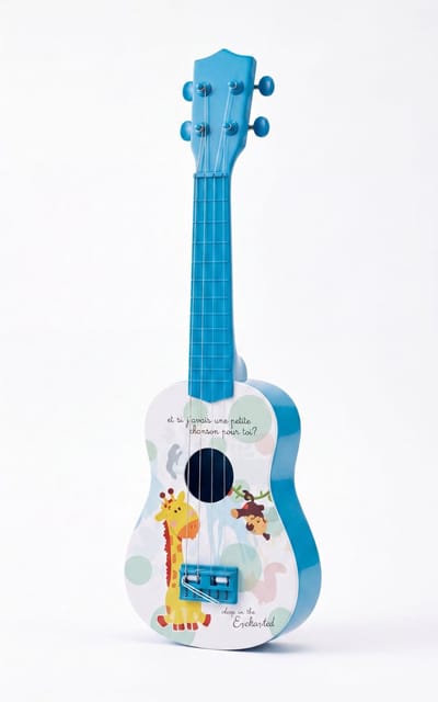 Guitar G - Speelgoed Gitaar Giraf – kindergitaar blauw - 54CM