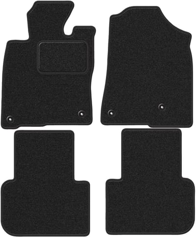 Wielganizator WLG-CARLUX-ANTHRA Serie - Autovloermatten - Antraciet - Modellen Honda Civic XI Hybride (2022-) - Voor & Achter