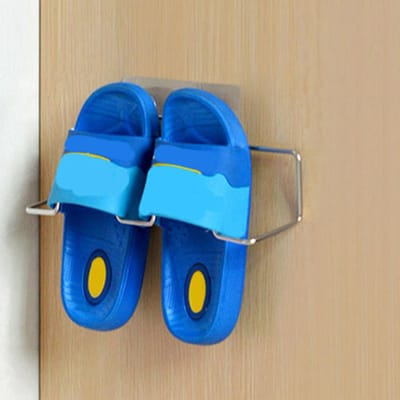 Wandgemonteerd Schoenenrek Roestvrij Staal Ponsvrije Schoenenorganizer met Haak voor Badkamer Keuken