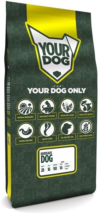 Yourdog Bordeaux dog Rasspecifiek Puppy Hondenvoer 12kg | Hondenbrokken