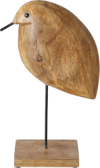 Figuur Tico, Vogel, H 31 cm, Mangohout