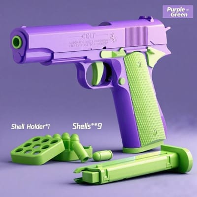 Nouveau Pistolet Carotte 1911 Poignée à Main Jouet Air Hung Modèle Colt Décompression Lancement Continu Coquille Amusant Cadeau pour Enfants pink