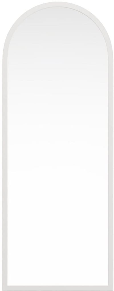 Vente-unique Grote boogvormige spiegel van paulowniahout - L65 x H170 cm - Wit - SHANGI