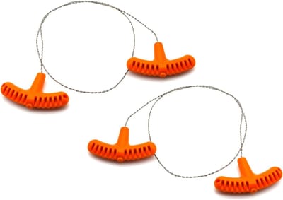 2 pack - Buiten PP-handvat - Mini-zakzaag - Camping Survival-figuurzaag - Roestvrijstalen figuurzaag - Draagbare onkruidzaag - Oranje handvat