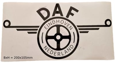 Sticker - DAF Logo Classic - 200x105mm (bxh)
