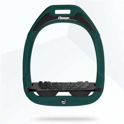 Ultra Grip Aluminium/Zwart/Groen stijgbeugels Flex-On Green Composite