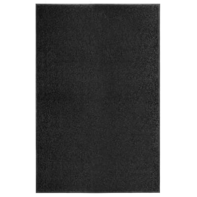 vidaXL - Deurmat - wasbaar - 120x180 - cm - zwart