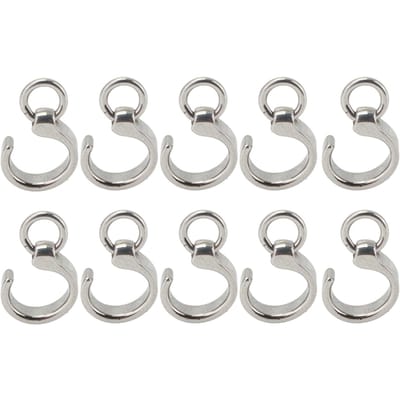 10 stuks Vogelpootring Roestvrij Staal Buiten Papegaai Vliegend Accessoire voor Vogeltraining 8# 8# white