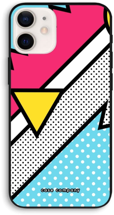 Case Company® - Hoesje geschikt voor iPhone 12 hoesje - Pop Art #3 - Biologisch Afbreekbaar Telefoonhoesje - Bescherming alle Kanten en Schermrand