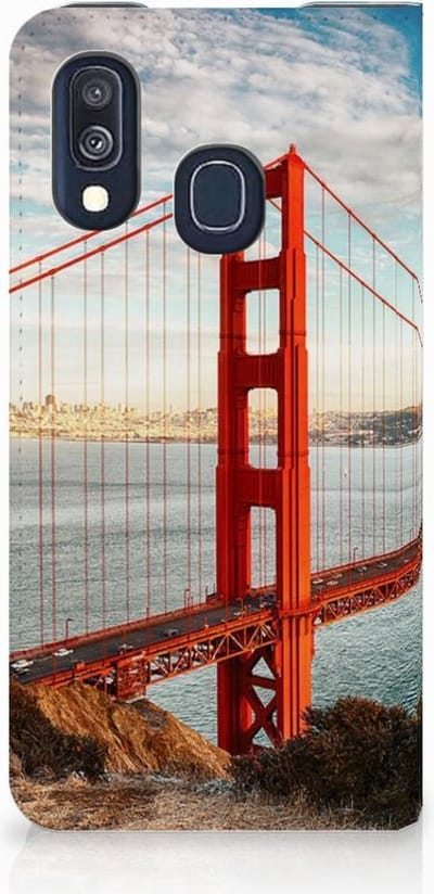 Samsung Galaxy A40 Book Cover Golden Gate Bridge