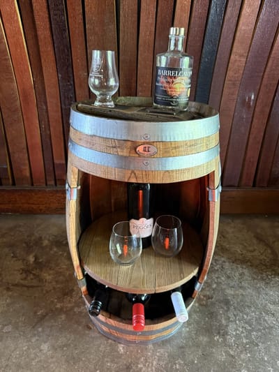 Wijnkast Bordeaux 60 L incl. plank & liggers / Drankkast / Houten Wijnrek / Wijnvat Kast