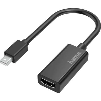 Hama 00200332 Mini-displayport / HDMI Adapter [1x Britse stekker - 1x Mini-DisplayPort stekker] Zwart 0 mm