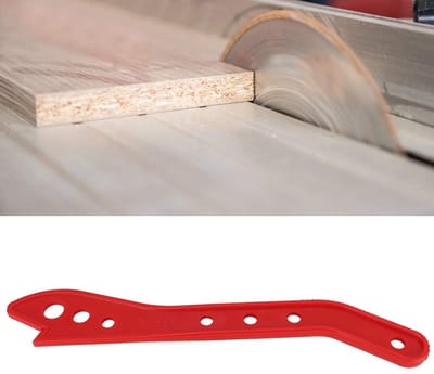 Dailygoods- Push Stick Stevige ABS Constructie - Duurzaam - Ergonomisch Handvat - Veiligheidsduwstok - Houtgeleider - Rood voor Zagen - Duwstok