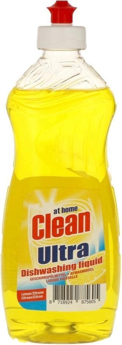 At Home - Clean - Afwasmiddel - Lemon - Stralend Schone Vaat - 500 ml